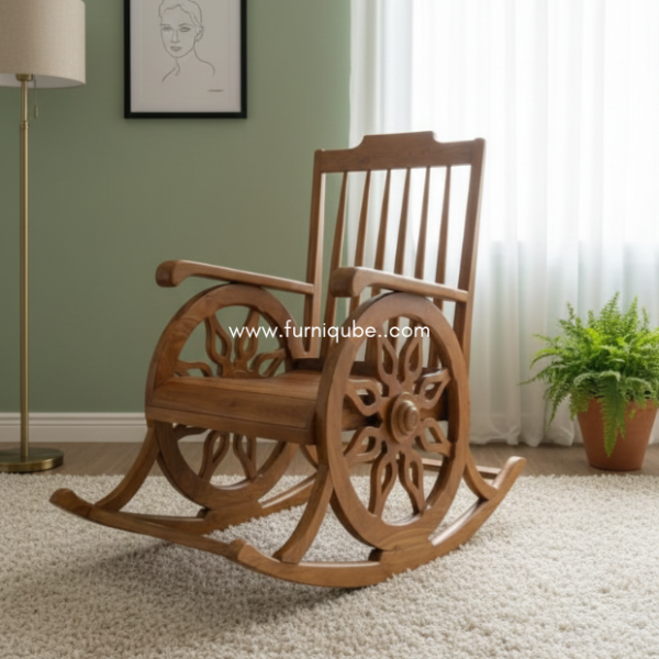Natural Finish Hardwood Rocker