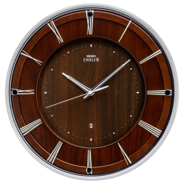 AHS558A Luxurious Dark Brown Clock With Roman Numerical