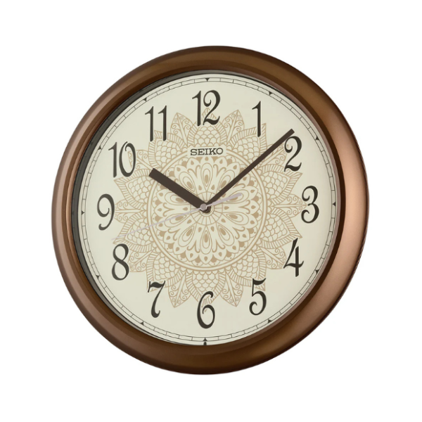 QHA018BN Heritage Floral Bronze Clock