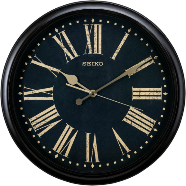 QXA771K Black Decor Clock