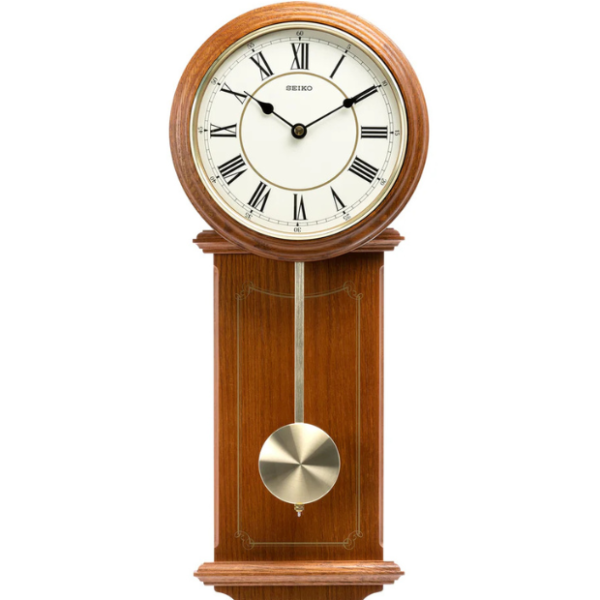 QXC213B Oak Wood pendulum clock