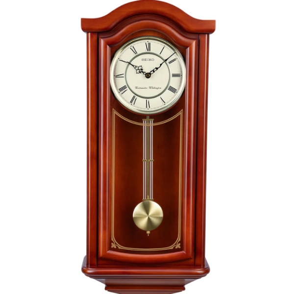 QXH118B Brown Alder Finish Grandfather pendulum clock